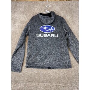 Subaru Mens Full Zip Knit Jacket Grey XL JDM Rally Techwear WRX STI Subie